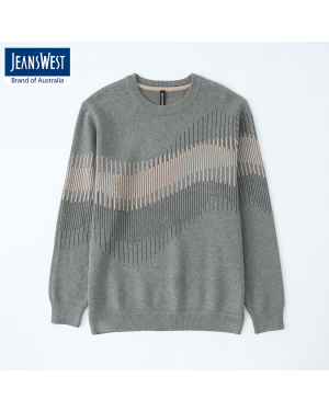 Jeanswest Ash Grey Sweater For Men