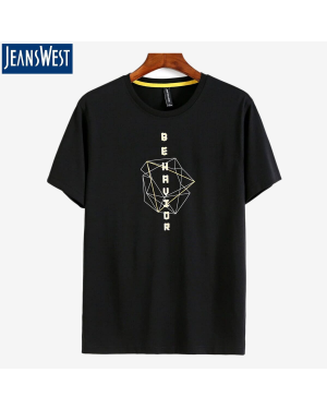 Jeanswest Black T-Shirt For Men