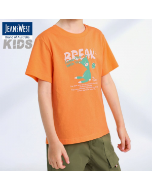 JeansWest Orange T-Shirt For Boys