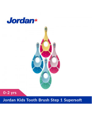 Jordan Kids Tooth Brush Step 1 Supersoft, (0-2 yrs)