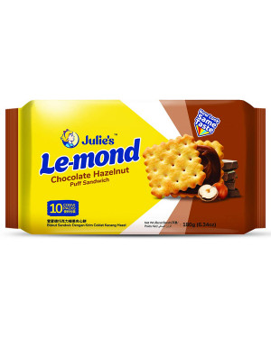 Julies Lemond Chocolate Hazelnut Puff Sandwich 180g