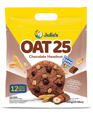 Julies oat 25 chocolate hazelnut 300g