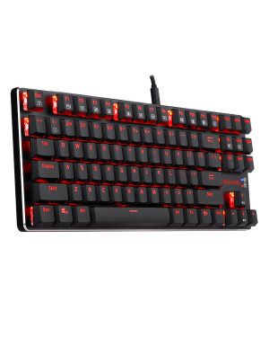 Redragon K590 Wired Mechanical Gaming Keyboard Red Led Backlit Compact 60% Low Profile 87 Key Computer Pc Gamers Keyboard Mahoraga Usb Wired Cherry Red Equivalent Switches (black)