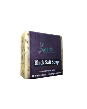Kanti Herbal Black Salt Soap – 80g