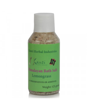 Kanti Herbal Himalayan Bath Salt Lemongrass- 125gm
