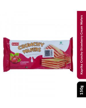 Kaprika Crunchy Strawberry Cream Wafers 75gm