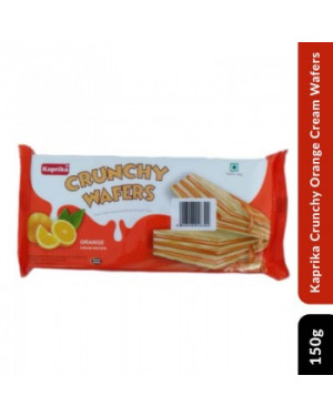 Kaprika Crunchy Orange Cream Wafers 150gm