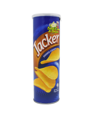Jacker Potato Crisps - Sour Cream & Onion Flavour, 110 g