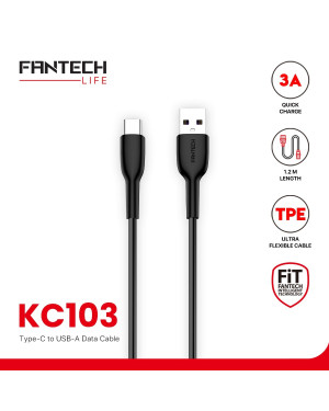 Fantech KC103 USB To Type C Data Cable Black