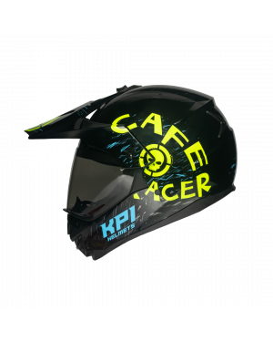 KPI KH6S Helmet With Visor- Café Racer