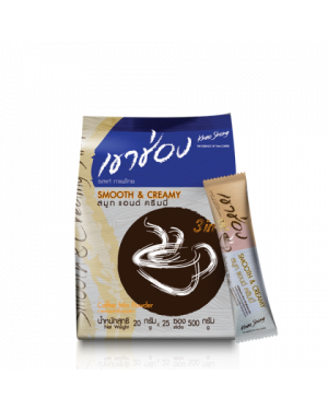 Khao Shong Coffee Mix Powder Smooth & Creamy 500 Gm (20 Gm*25 Sticks) 12 Bags