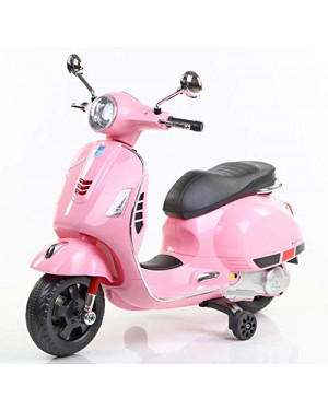 Vespa Battery Ride On Scooter For Kids Pink