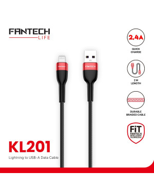Fantech KL201 Data Cable Lightning to IOS Black and Red