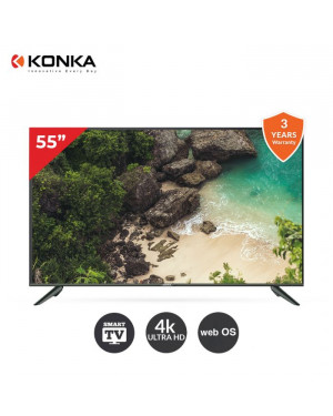 Konka UDG55NR672ANT 55Inch 4K Ultra HD Web OS Smart LED TV A+ Panel Voice Assist Remote