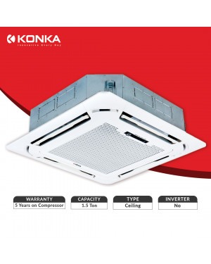 Konka KCCBR 18HR 1.5 Ton Cassette Ceiling Mounted Air Conditioner 