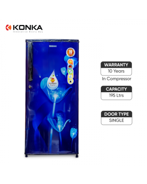 KONKA Refrigerator 195 Ltrs Single Door KRF195W