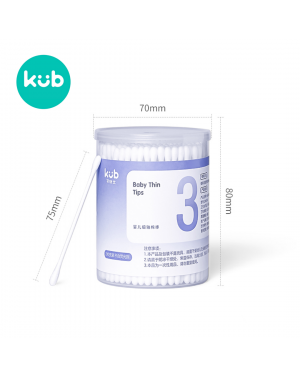 Kub Ultra Thin Cotton Swab Q-Tip (245 Pcs/box)