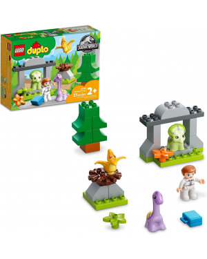 LEGO 10938 DUPLO Jurassic World Dinosaur Nursery, Building Toy Set for Preschool Kids, Toddler Boys and Girls Ages 2+