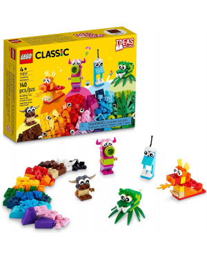 LEGO Classic Creative Monsters 11017 Building Toy Set for Kids, Boys, and Girls