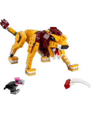 LEGO Creator 3in1 Wild Lion 31112 3in1 Toy Building Kit Featuring Animal Toys for Kids