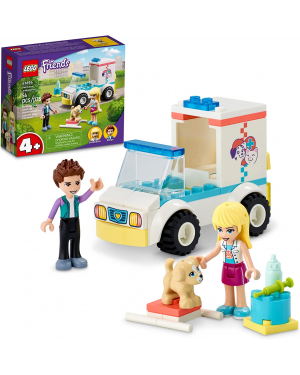 LEGO Friends Pet Clinic Ambulance 41694 Building Kit, for Kids Aged 4 and up