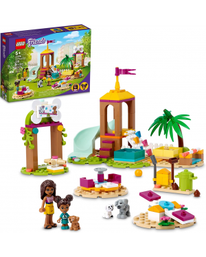 LEGO Friends Pet Playground 41698 Building Kit Designed to Grow Imaginations; Animal Playset Comes with Andrea and 3 Dog Toys