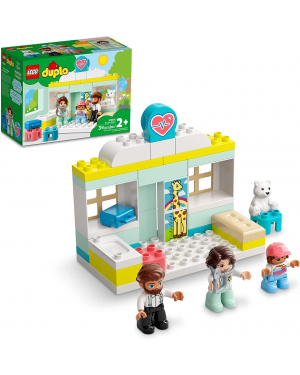 LEGO 10968 Duplo Town Doctor Visit Building Toy Set for Preschool Kids, Toddler Boys and Girls