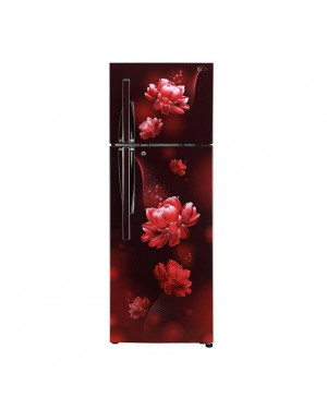 LG Double Door Refrigerator 310L Red GLB322RVBN