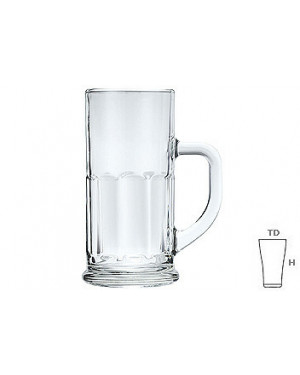 Lucky Glass LG114 Beer Mug 360ml Pack of 6