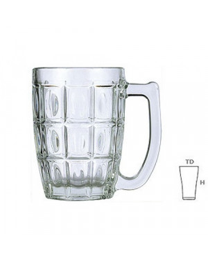 Lucky Glass LG115/311514 Beer Mug 400ml Pack of 6