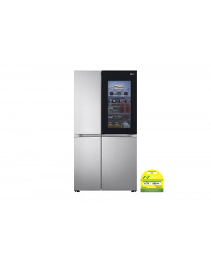 LG 647L side-by-side-fridge with InstaView Door-in-Door™ in New Noble Steel GS-Q6472NS