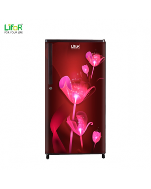 Lifor 195 Ltr Flower Red Refrigerator