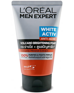 L'Oréal Paris Men Expert White Activ Anti Acne Volcano Brightening Foam (100 ml)