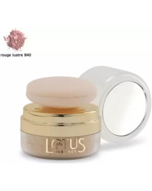 LOTUS HERBALS Naturalblend Translucent Loose Powder with Auto Puff SPF-15, Rouge Lustre 840 Compact 10 g