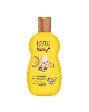 Lotus Herbals Baby+ Little Bubbles Body Wash and Shampoo, 200ml