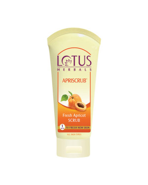 Lotus Herbals Apriscrub Fresh Apricot Scrub For All Skin Types 180g