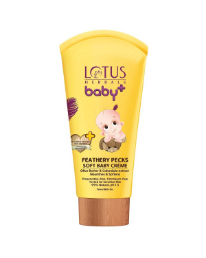 Lotus Herbals Baby+ Feathery Pecks Soft Baby Cream 100gm