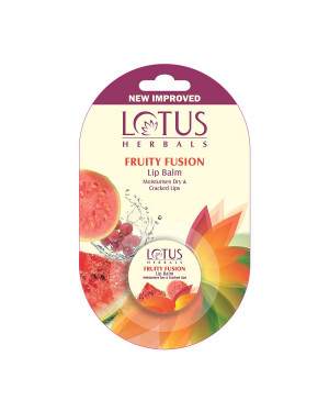 Lotus Herbals Lip Balm, Fruity Fusion, 5g