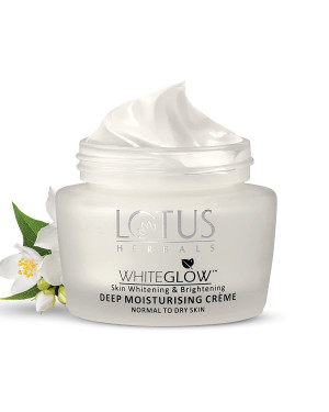 Lotus Herbals Whiteglow Skin Whitening & Brightening Deep Moisturising Cream SPF 20 | PA+++ 60 g