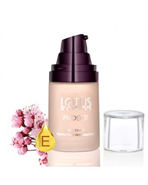 Lotus Makeup Eco stay Pro edit Silk Touch Perfecting Foundation SF02 Cashew, 30 ml