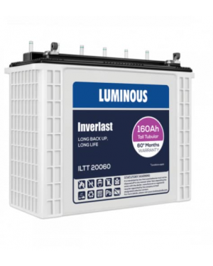 Luminous Inverlast ILTT20060 160 Ah Tall Tubular Inverter Battery for Home, Office & Shops