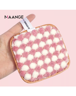 Maange 1pc Reusable Double Makeup Remover Puff Mag51263