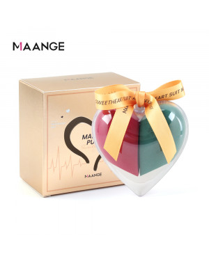 Maange 2pcs Makeup Sponge Beauty Egg Set Cosmetic Egg Sponge Puff With Heart Shaped Box