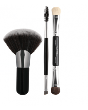 Maange 3pcs Make Up Brushes With Foundation Powder Brush Eye Concealer & Eyebrow Make Up Brush Set Mag5898