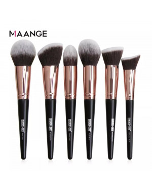 MAANGE 6pcs Big Soft Face Makeup Brush Beauty Painting Powder Blush Highlighter Bronzer Make Up Brush MAG5805H