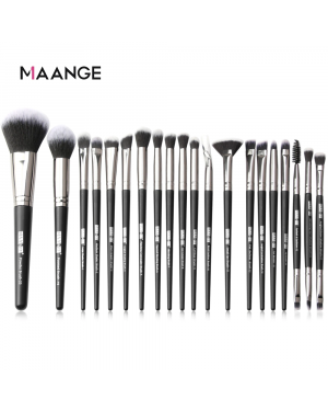 Maange 20pcs Makeup Brushes Set Professional Eye Shadow Powder Foundation Brush Best Blending Concealer Cosmetic Tools With Bag
