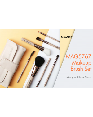 Maange 7pcs Makeup Brush Set With Storage Bag