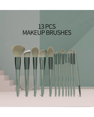 Maange 13pcs Makeup Brushes Set Eye Shadows Powder Foundation Cosmetics Beauty Soft Hair Contour Brush With Bag Mag 5877l