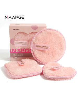 Maange 3pcs Makeup Remover Puff Reusable Cotton Pad Clean Sponge