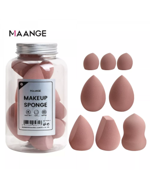 Maange 8pc Soft Makeup Sponge Puff Cosmetic Puff For Foundation Make Up Multiple Sizes Sponges